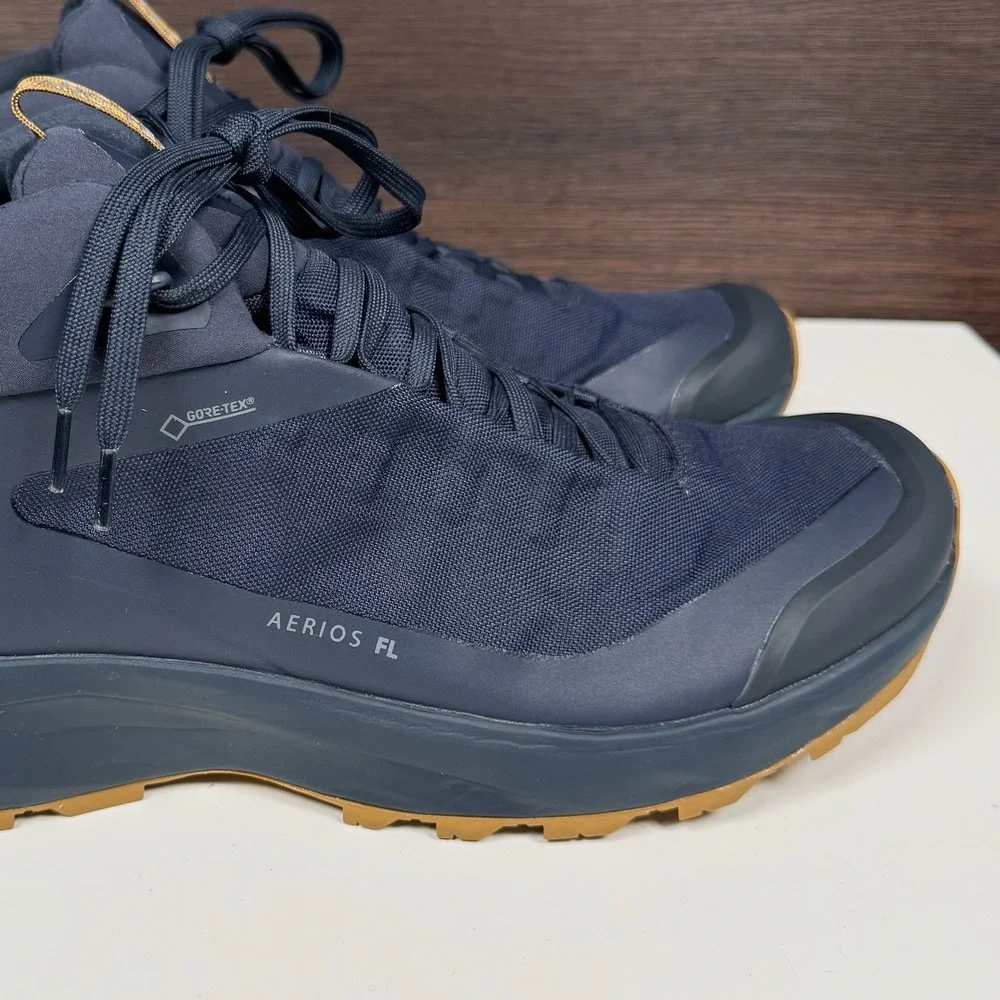 Arc'teryx Aerios FL Mid Gore-Tex Hiking Trial Boots Shoes - US 9 - Blue/ Gum